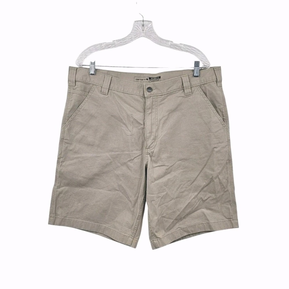 Carhartt Rugged Flex Relaxed Fit Cargo Men's 38 Khaki Tan Stretch Work